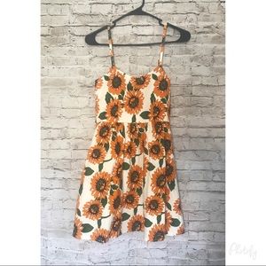 Adorable Sunflower Dress With Crisscross Back 🌻